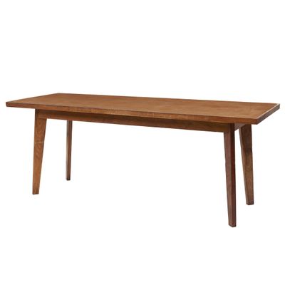 une image d'une table en bois sur fond blanc