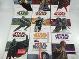 a collection of star wars books