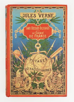 la couverture du roman de Jules Verne, écrit par l'écrivain français