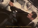 L'affiche du film « Non-Stop » est accrochée au mur.