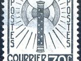 an image of a stamp with an image of a cross on it
