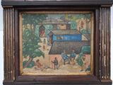 a picture of a painting on the wall of a house