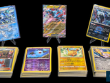 a lot of cards that are sitting on a table