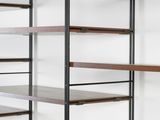 a shelf that has many shelves on it