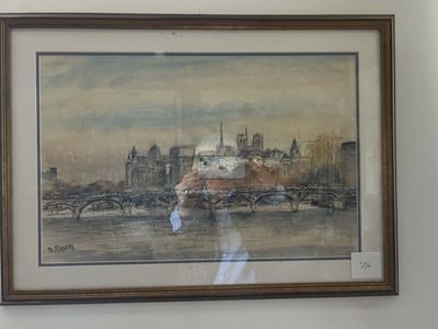 B. DAVY. Vue de Notre Dame. ASP SBG.
