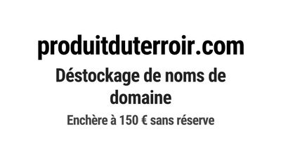 Nom de domaine produitduterroir.