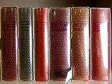 plusieurs livres sont alignés sur une étagère