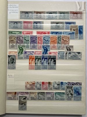 a book with a bunch of stamps on it