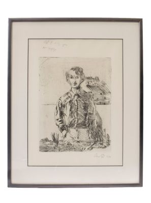 un dessin en noir et blanc représentant une femme assise sur un banc