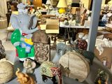 a table with a lot of different items on it