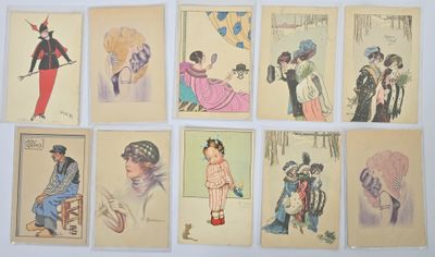 beaucoup de cartes avec des photos de personnes