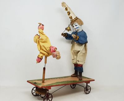 RENOU (attribué à) - grand jouet à tirer composé de :