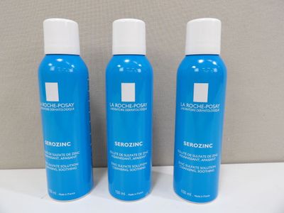 La Roche-Posay x3 Aérosols Serozinc (150ml), Soluté de Sulfa…