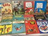 a lot of children ' s books on the table