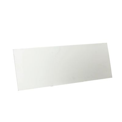le verso d'une feuille de plastique blanche sur fond blanc