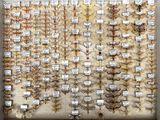 a wall with many different types of specimens on it