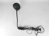 an overhead view of a black antenna with wires and wires attached to it