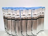six packs of vacuum bags are lined up on a white surface