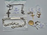 a lot of jewelry that is on the table