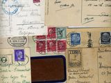 many different types of letters and stamps on this piece of paper