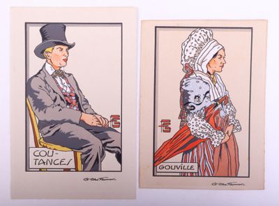 deux photos d'un homme et d'une femme assis sur une chaise