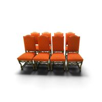Ensemble comprenant 8 chaises de style Louis XIII en noyer.