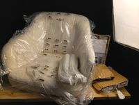 Fauteuil d appoint pour bureau songmics tissu bouclette beig… (photo 3)