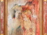 une image représentant un tableau représentant deux nus, dans un cadre