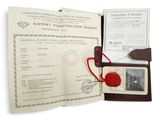 un passeport portant un cachet de cire rouge