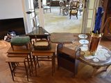 a living room with a lot of furniture in it