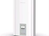 an image of a tank type water heater on a white background