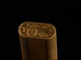 a close up of a lighter on a black background