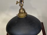 a lamp that is sitting on top of a table