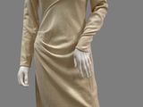 an image of a mannequin dressed in a beige dress