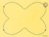une image représentant un papillon sur fond jaune
