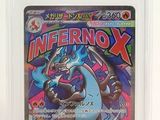 un gros plan d'une carte Pokémon sur fond blanc