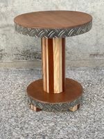 Roger BOUSCAYROL (1929) Tabouret en merisier et plaques de m…