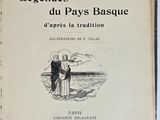 an old book with a drawing of a man and a woman standing next to each other