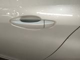 a close up of a door handle on a car