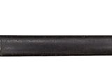 the knife is black and has a black blade on it