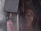 a close up of a piece of metal on a table