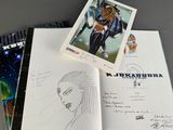 a picture of a comic book with a picture of a woman on it