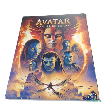 L'affiche du film « Avatar » est représentée sur un fond blanc.