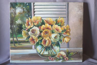 Max TOUTAIN (1935-2006) "Bouquet jaune"