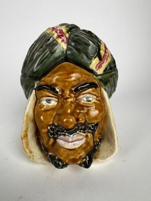 Pot à tabac Barbotine fin XIXe siècle (1880-1900).