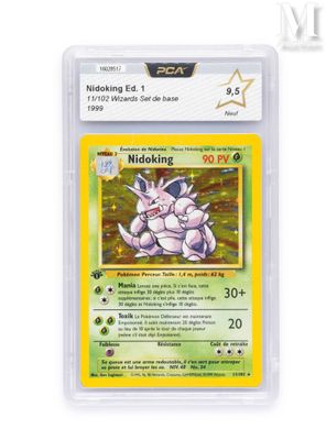 a card with a picture of a pokemon character on it
