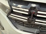 a close up of a grille on a car