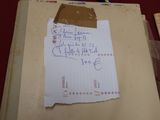 a piece of paper that has been taped to a piece of paper