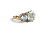 an image of a close up of a ring on a white surface