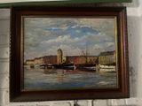 a picture of a painting hanging on a wall
